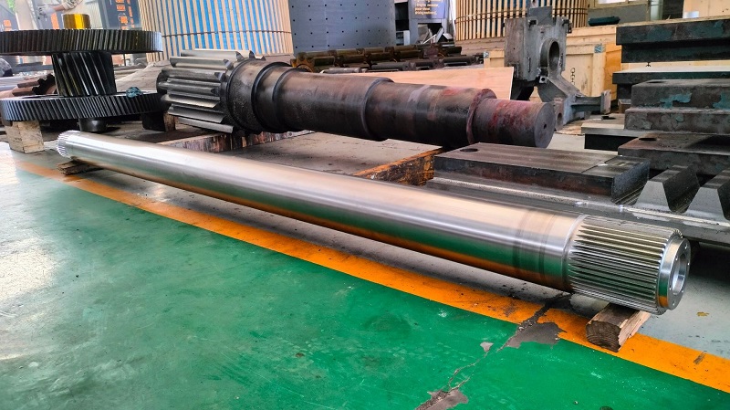 Ball mill equipment use left hand helical shaft gear pinion 