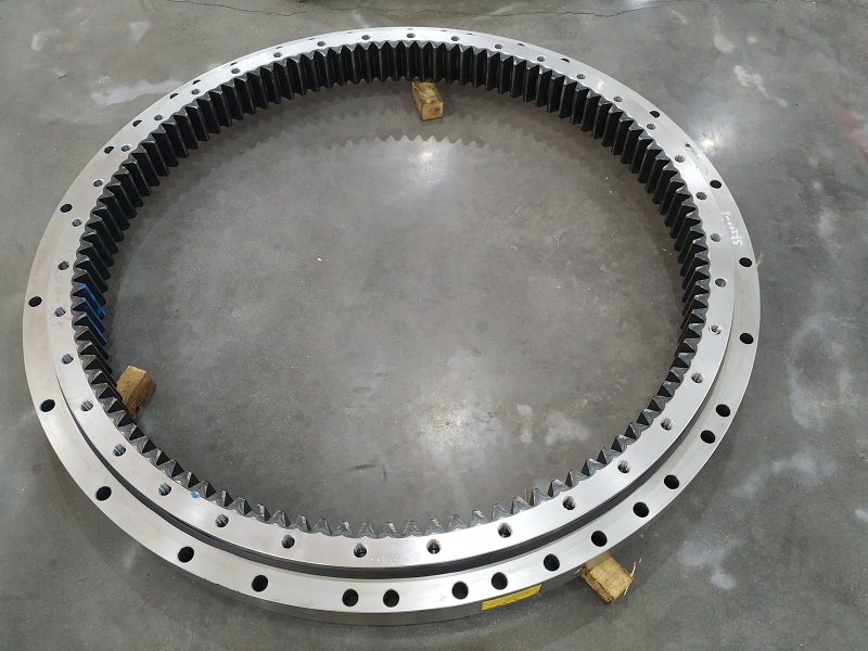 Four point contact slewing ball bearing 470NS1 with size 640*470*50mm