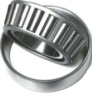 How are the tapered rollers of a tapered roller bearing connected to the inner ring?png